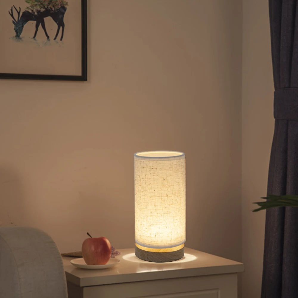 WarmWood LED Bedside Lamp