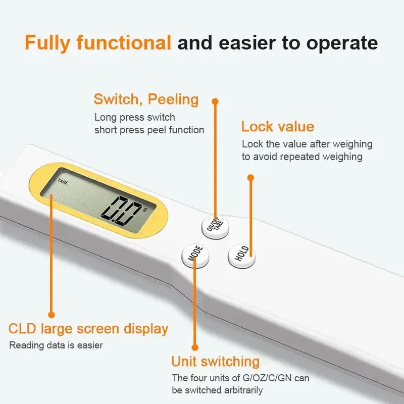 QuickMeasure Precision Digital Spoon Scale